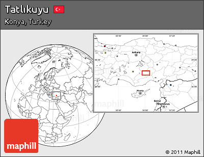 Blank Location Map of Tatlıkuyu