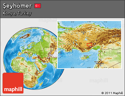 Physical Location Map of Şeyhömer
