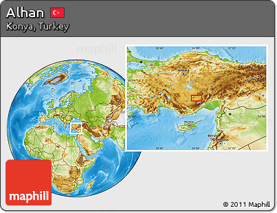 Physical Location Map of Alhan
