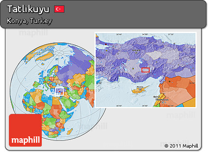 Political Location Map of Tatlıkuyu
