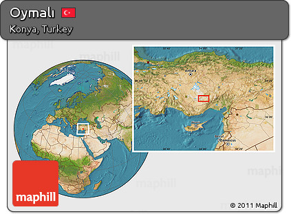 Satellite Location Map of Oymalı