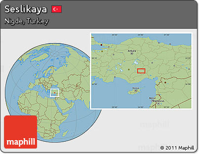 Savanna Style Location Map of Seslikaya