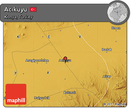 Physical Map of Acıkuyu