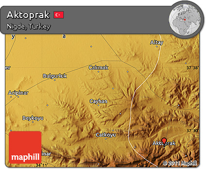 Physical Map of Aktoprak