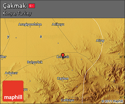 Physical Map of Çakmak