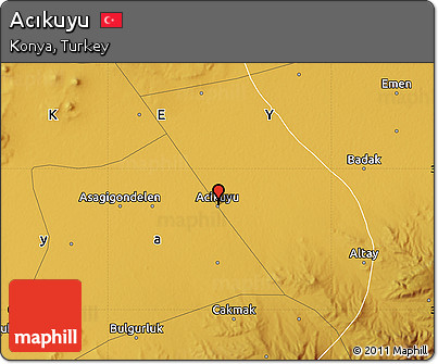 Physical Map of Acıkuyu