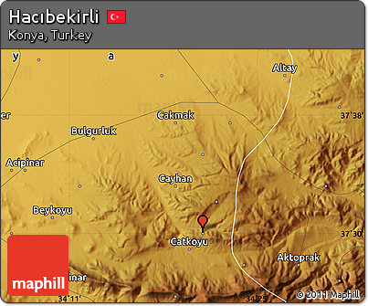 Physical Map of Hacıbekirli