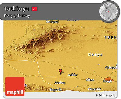 Physical Panoramic Map of Tatlıkuyu