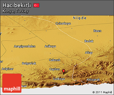 Physical Panoramic Map of Hacıbekirli