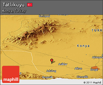 Physical Panoramic Map of Tatlıkuyu