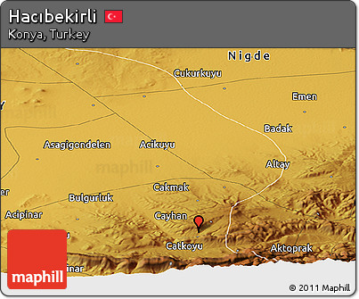 Physical Panoramic Map of Hacıbekirli
