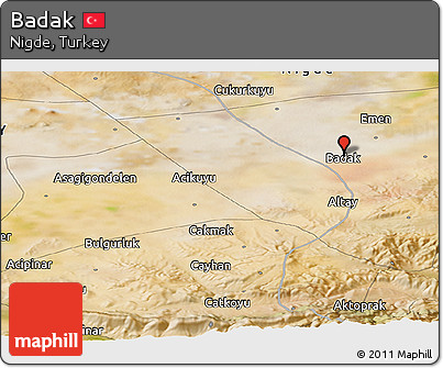 Satellite Panoramic Map of Badak