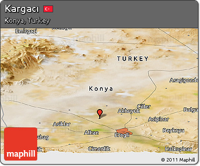 Satellite Panoramic Map of Kargacı