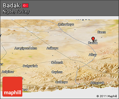 Satellite Panoramic Map of Badak