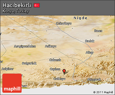 Satellite Panoramic Map of Hacıbekirli