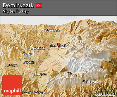 Satellite 3D Map of Demirkazık