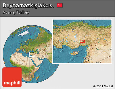 Satellite Location Map of Beynamazkışlakcısı