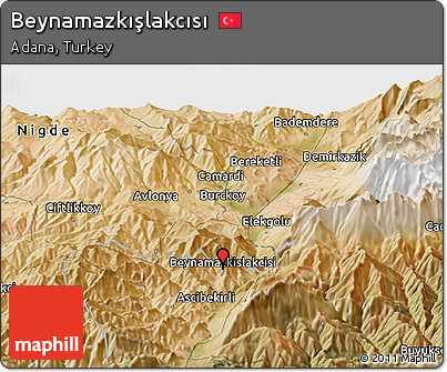 Satellite Panoramic Map of Beynamazkışlakcısı