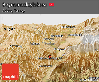 Satellite Panoramic Map of Beynamazkışlakcısı