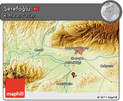 Physical 3D Map of Şerefoğlu