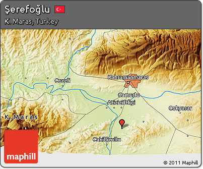 Physical 3D Map of Şerefoğlu