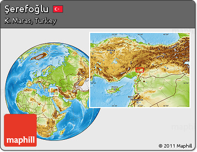 Physical Location Map of Şerefoğlu