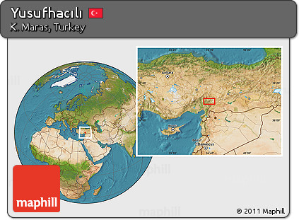 Satellite Location Map of Yusufhacılı