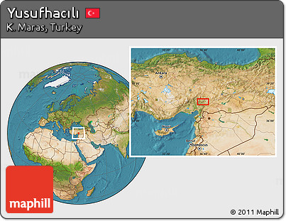 Satellite Location Map of Yusufhacılı