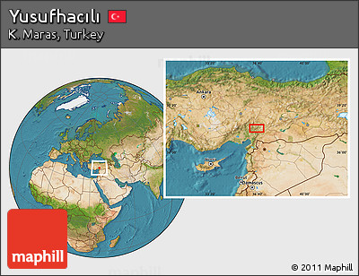 Satellite Location Map of Yusufhacılı