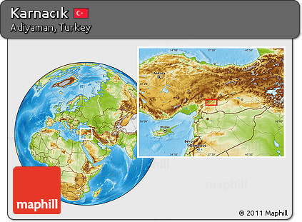 Physical Location Map of Karnacık