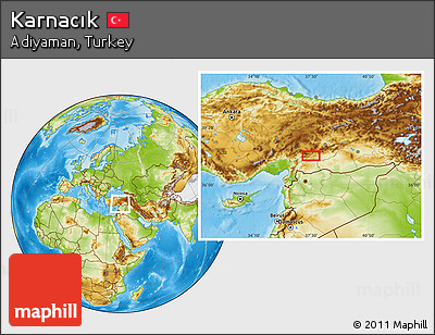 Physical Location Map of Karnacık