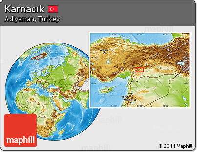 Physical Location Map of Karnacık