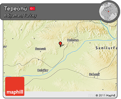 Physical 3D Map of Tepeönü
