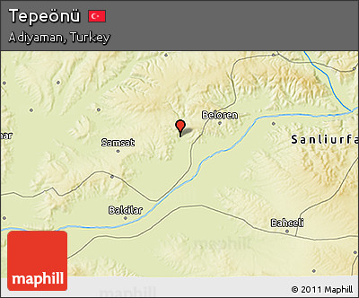 Physical 3D Map of Tepeönü