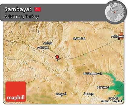 Satellite 3D Map of Şambayat
