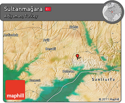 Satellite 3D Map of Sultanmağara