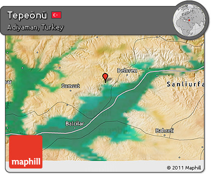Satellite 3D Map of Tepeönü