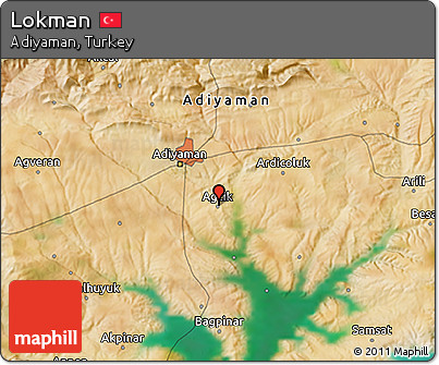 Satellite 3D Map of Lokman
