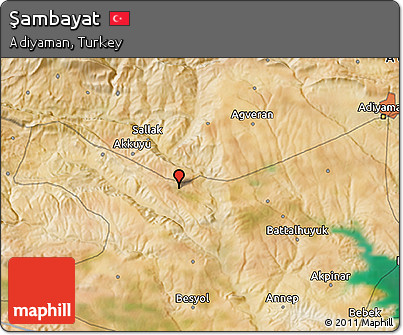 Satellite 3D Map of Şambayat