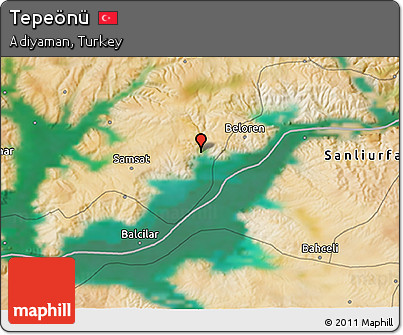 Satellite 3D Map of Tepeönü