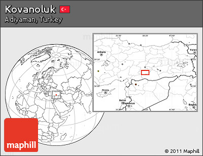 Blank Location Map of Kovanoluk
