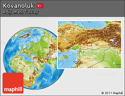 Physical Location Map of Kovanoluk