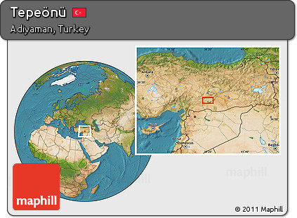 Satellite Location Map of Tepeönü