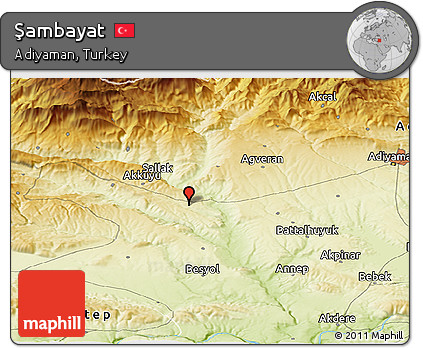 Physical Panoramic Map of Şambayat