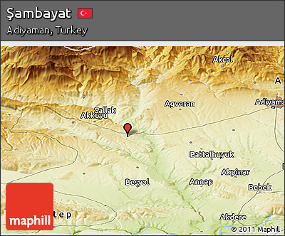 Physical Panoramic Map of Şambayat