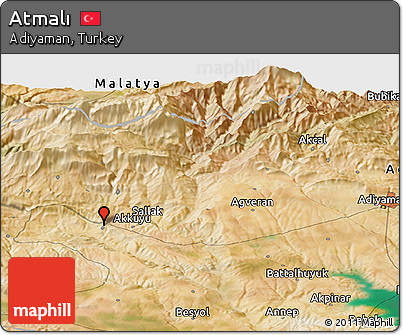 Satellite Panoramic Map of Atmalı
