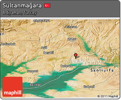 Satellite Panoramic Map of Sultanmağara
