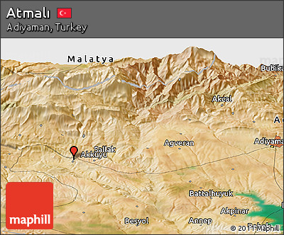 Satellite Panoramic Map of Atmalı