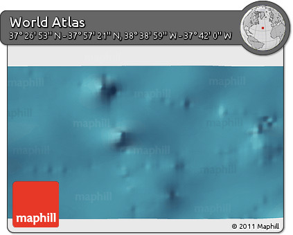 Satellite 3D Map of the Area around 37° 42' 7" N, 38° 10' 29" W