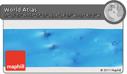 Physical Panoramic Map of the Area around 37° 42' 7" N, 38° 10' 29" W